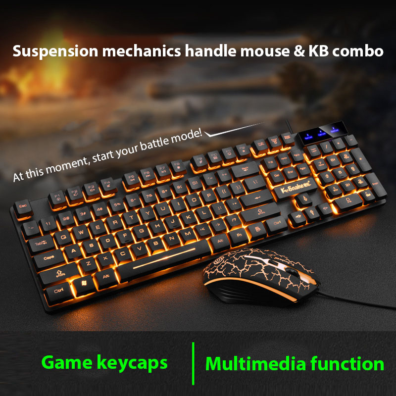 Gaming Keyboard And Mouse Combo - Набор клавиатуры и мыши KM320, водонепроницаемая