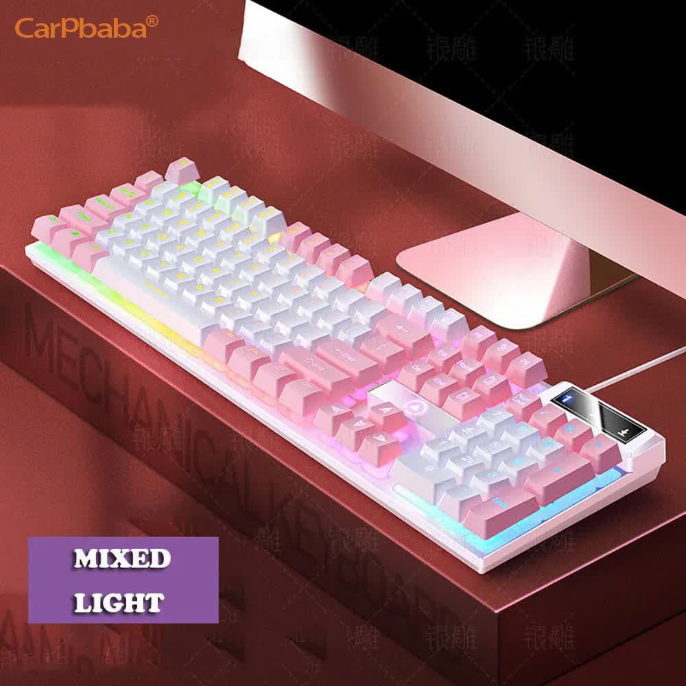 Gaming Keyboard Mobile - Carpbaba K500 104-клавишная USB-проводная игровая клавиатура