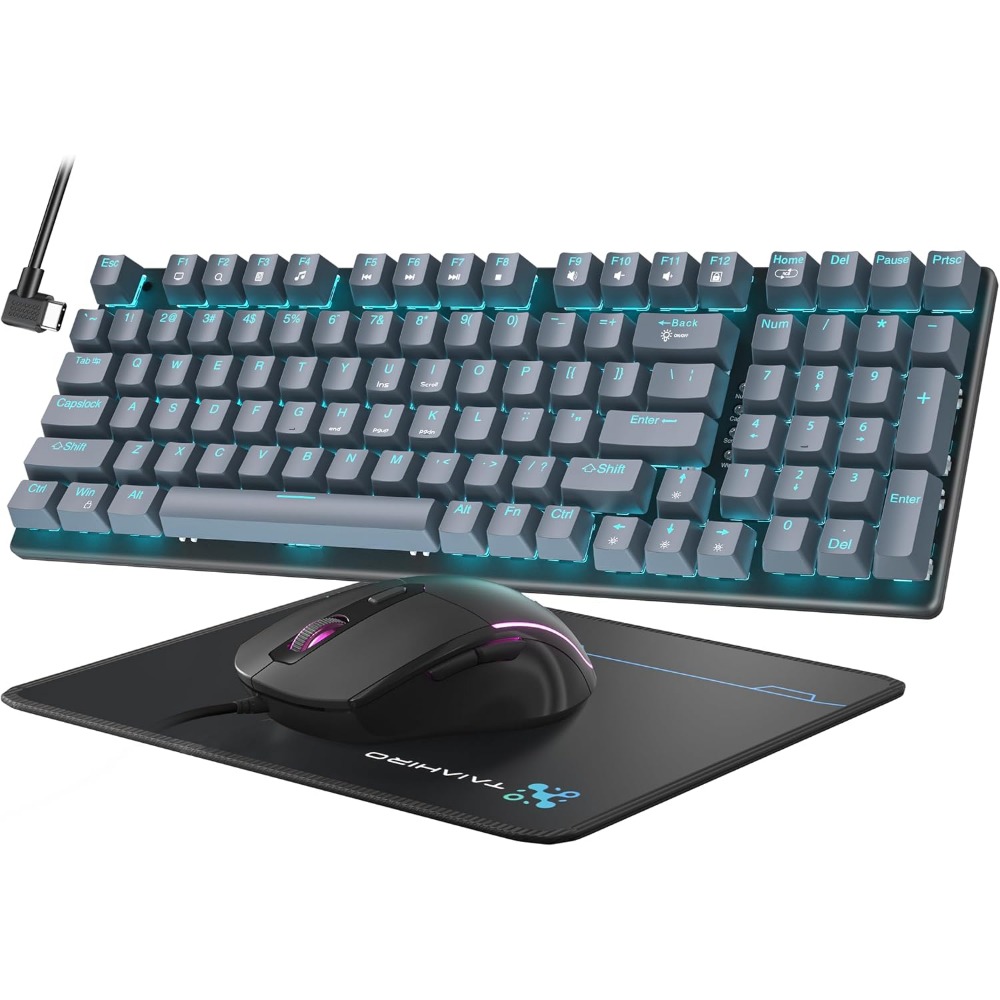 Gaming Keyboard No Number Pad - Игровая клавиатура с 98 плавающими клавишами,