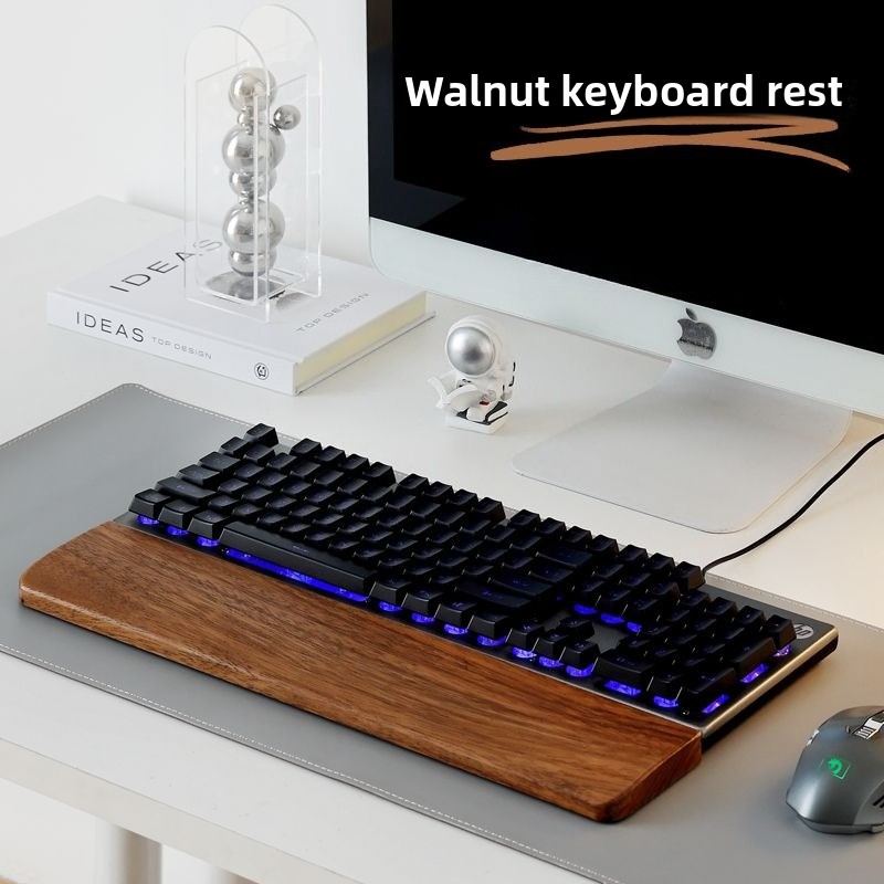 Gaming Keyboard Ergo - Клавиатура из цельного дерева, подставка для
