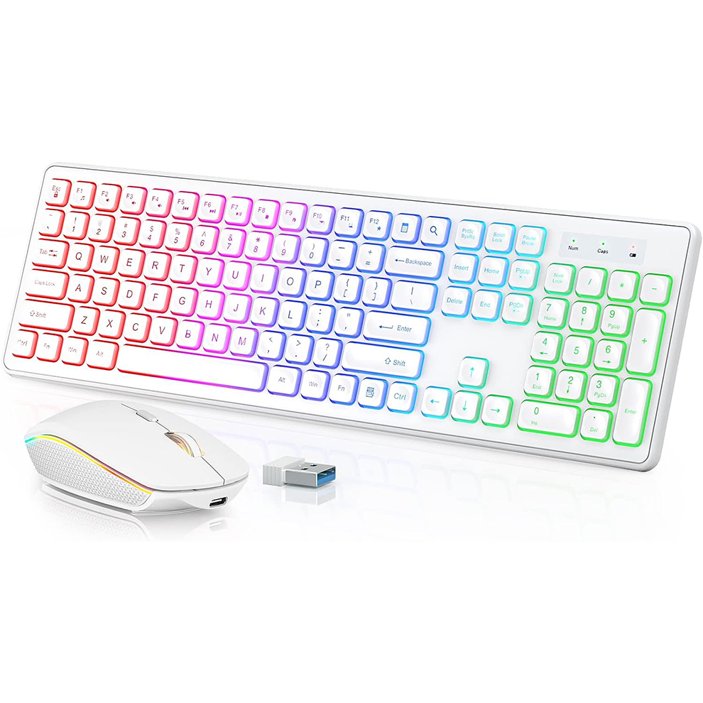Gaming Keyboard And Mouse Combo - Беспроводная клавиатура и мышь с подсветкой,