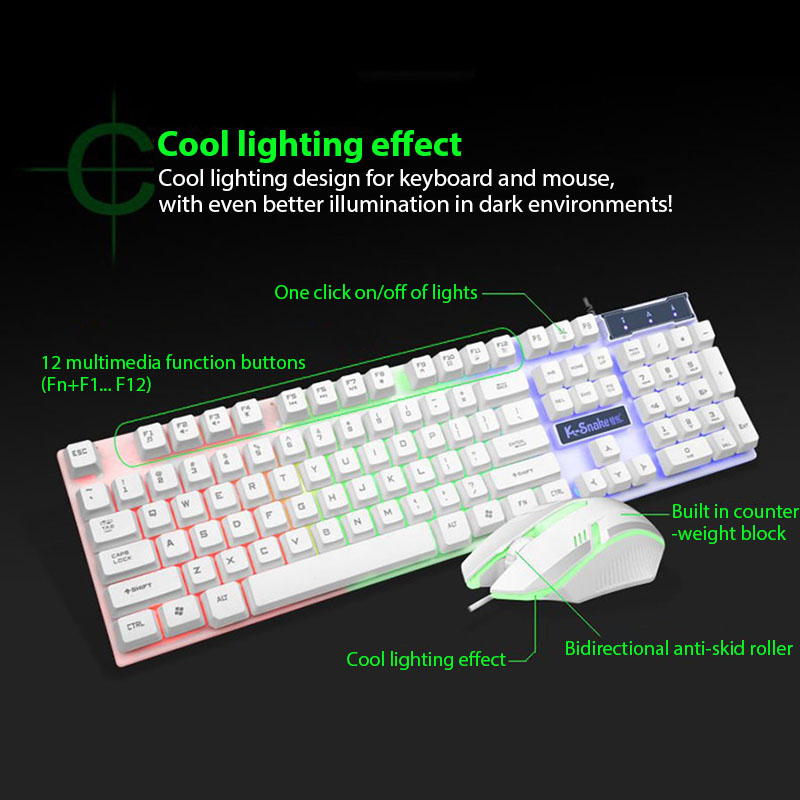 Набор клавиатуры и мыши KM320, – обзор и цена Gaming Keyboard And Mouse Combo