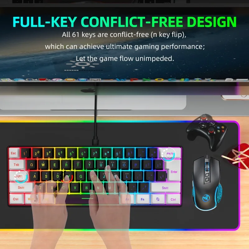 Комплект для геймеров: 60% кла – обзор и цена Gaming Keyboard And Mouse For Xbox