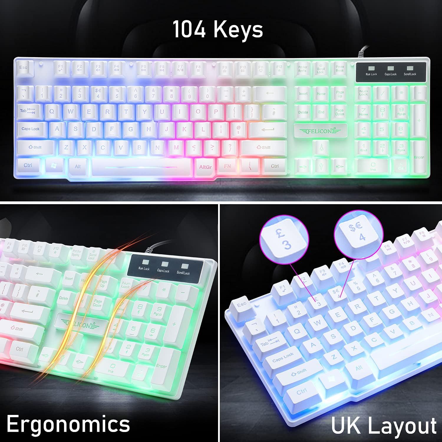 MAMBASNAKE T11 UK 100% игровая – обзор и цена Gaming Keyboard And Mouse Combo