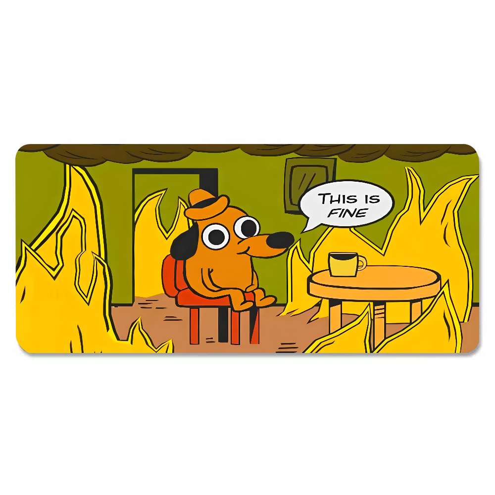 Коврик для мыши This Is Fine D – обзор и цена Gaming Keyboard Tactile