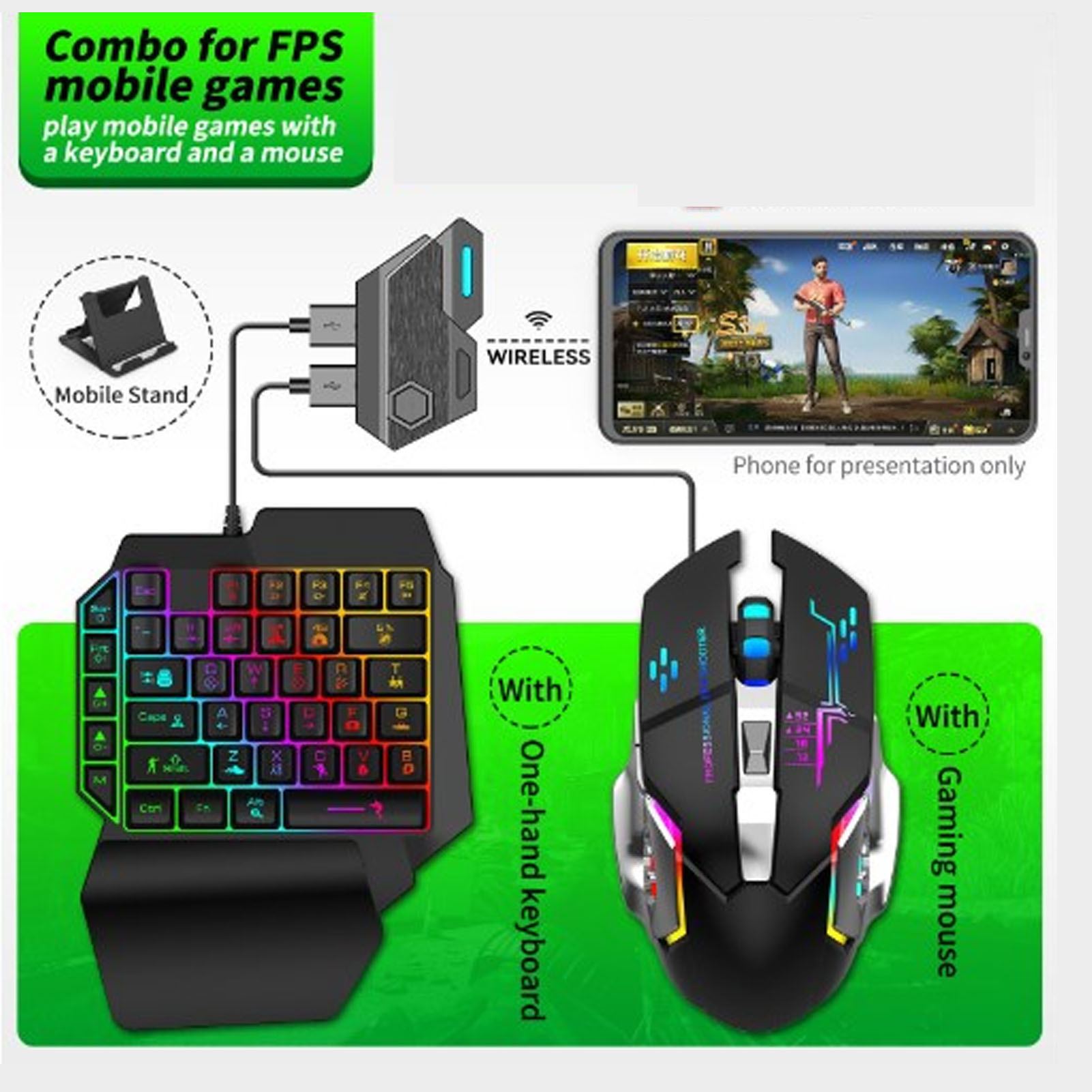 Комплект конвертера для клавиа – обзор и цена Gaming Keyboard And Mouse Combo