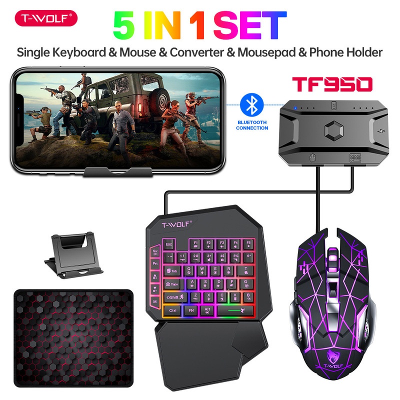 Игровой набор T-Wolf Tf950 5 в – обзор и цена Gaming Keyboard And Mouse For Xbox
