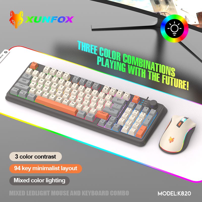 K820 USB проводная игровая кла – обзор и цена Gaming Keyboard And Mouse For Xbox