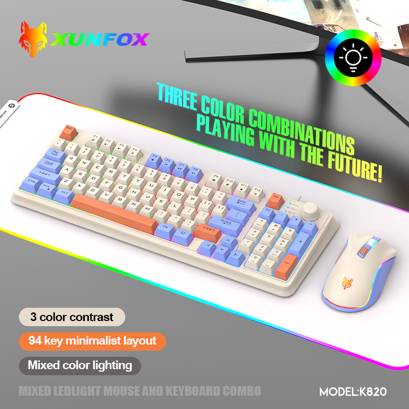 K820 USB проводная игровая кла – обзор и цена Gaming Keyboard And Mouse For Xbox