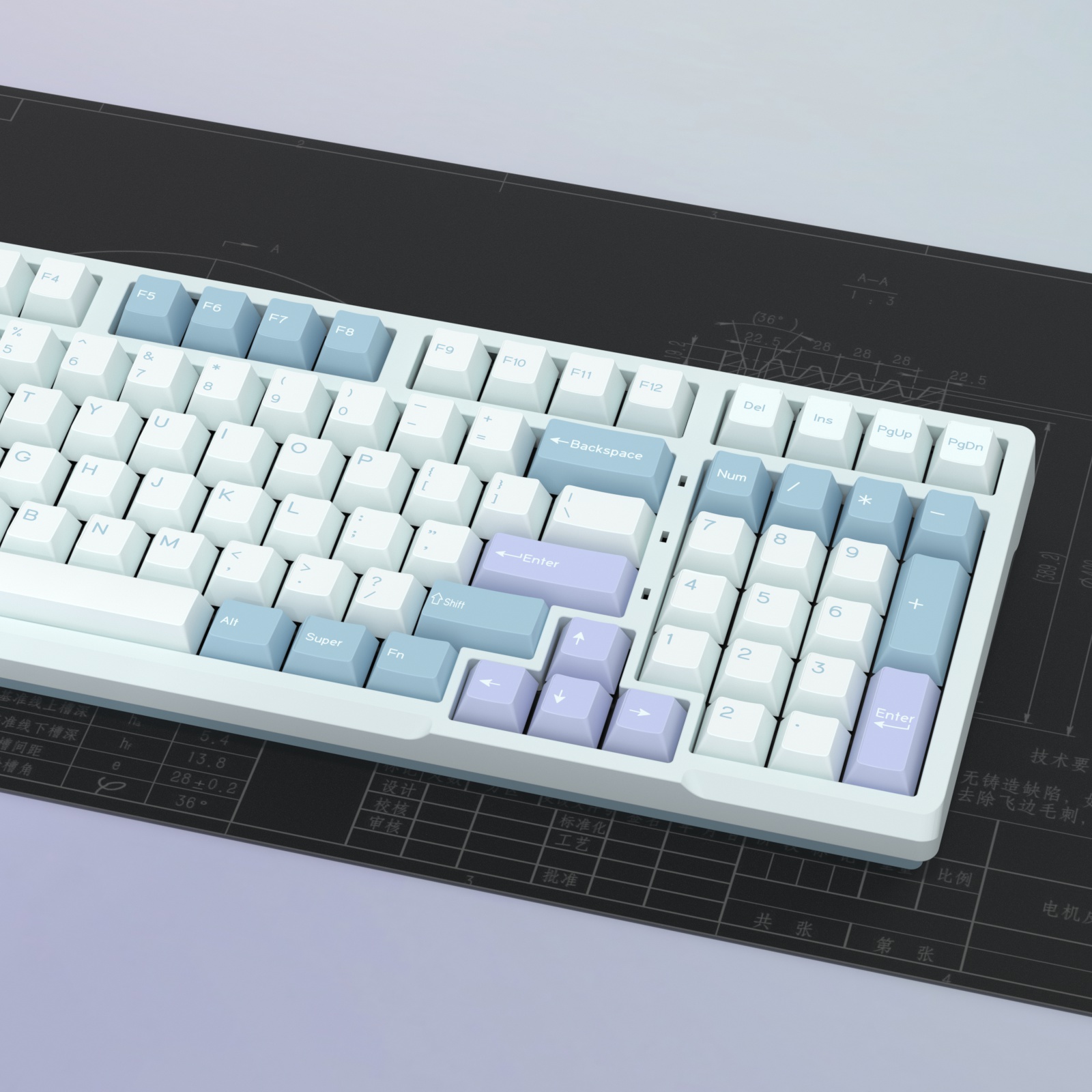 KBDiy GMK Illusion Keycap Cher – обзор и цена Gaming Keyboard No Number Pad