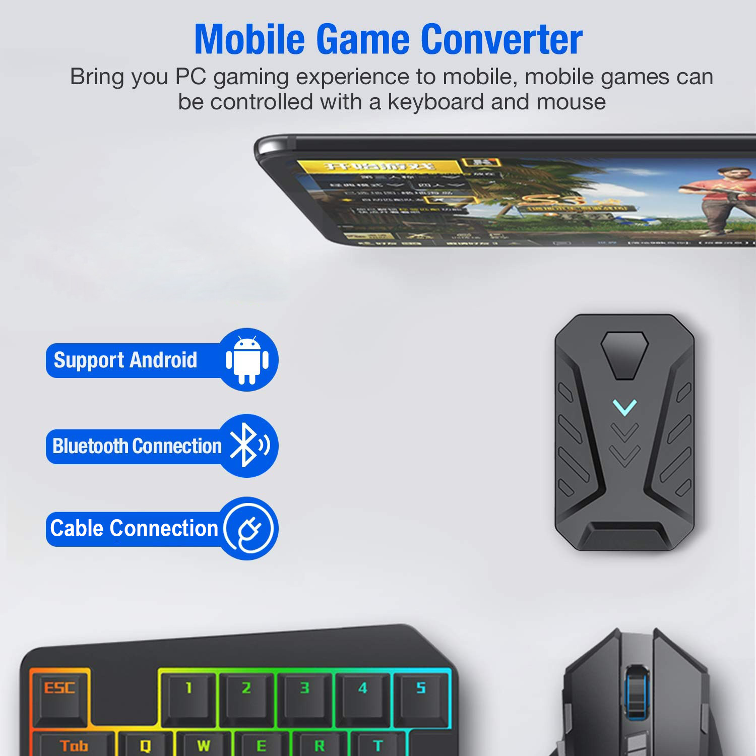 Конвертер мобильных игр, компл – обзор и цена Gaming Keyboard Mobile