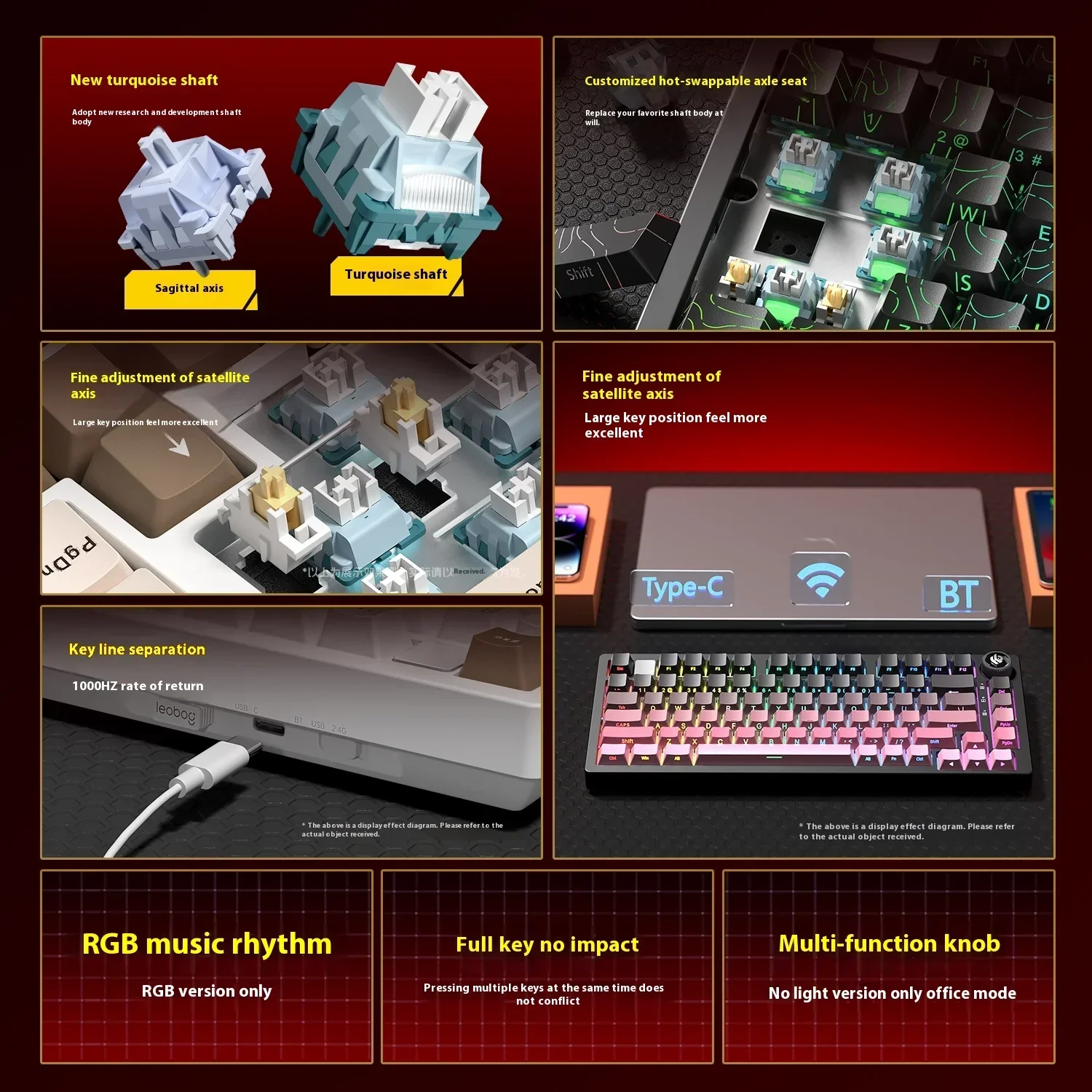 Leobog Hi75C Hi75 Hi75C Pro Ал – обзор и цена Gaming Keyboard Number Pad